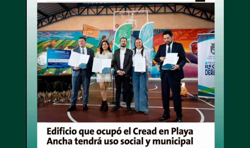 La Estrella de Valparaíso destacó e informó sobre la firma del Compromiso de la Mesa de Gestión de la Propiedad Fiscal del Ex CREAD de Playa Ancha.