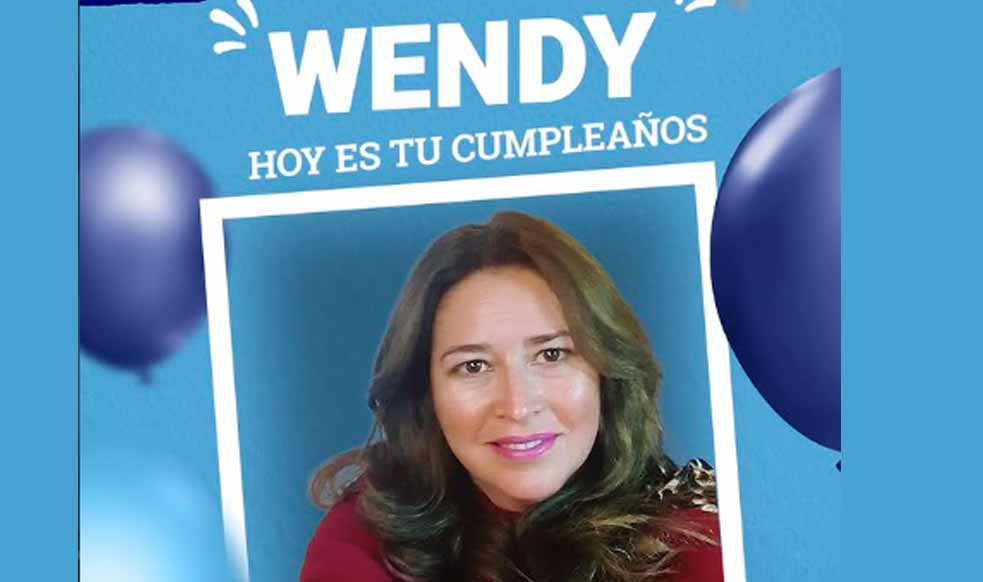 Wendy en el día de su cumpleaños