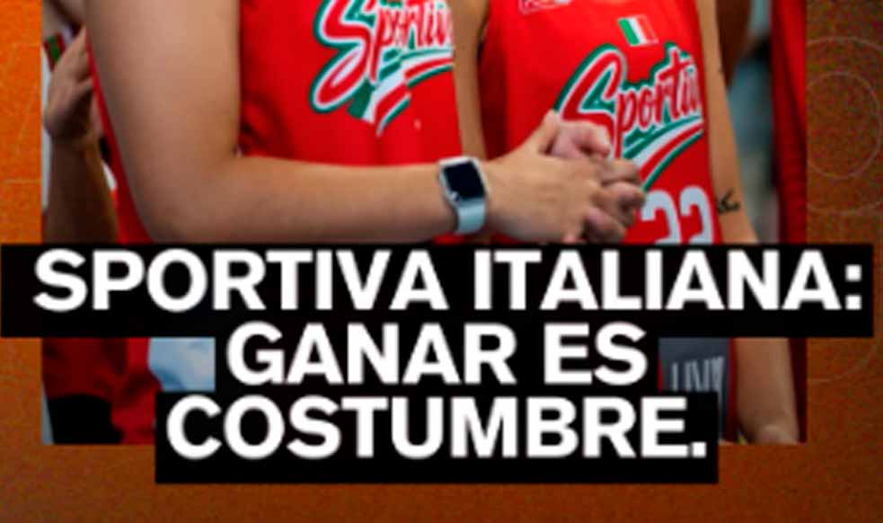 “Sportiva Italiana: ganar es costumbre.”